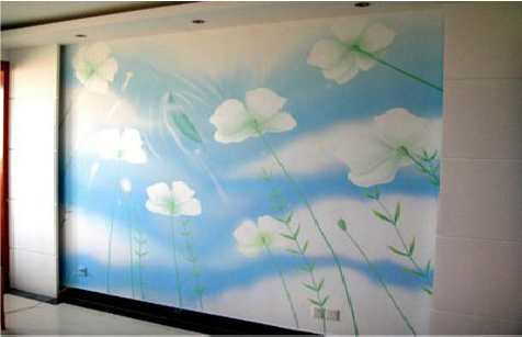 镇雄画墙绘怎么画好白云的蓬松感？