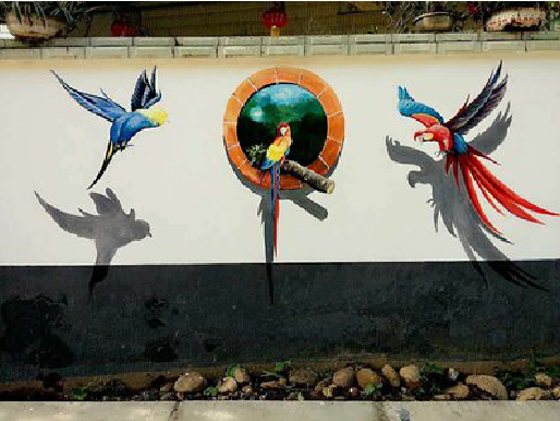 镇雄视觉错位-3D墙绘设计