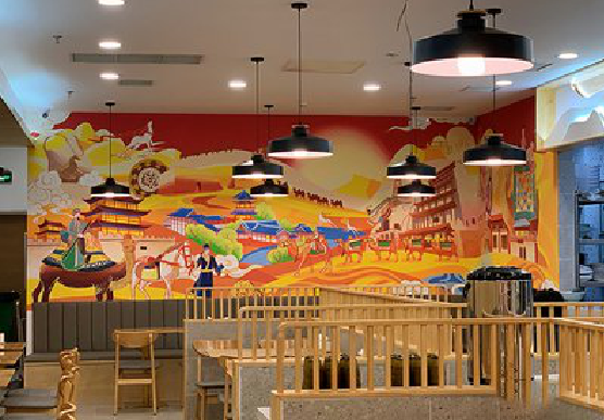 镇雄商业空间彩绘介绍。